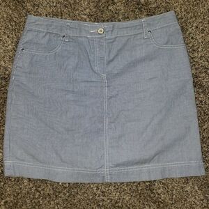 Karen Scott| Sripped Mini Pencil Skirt with Shorts Skort
